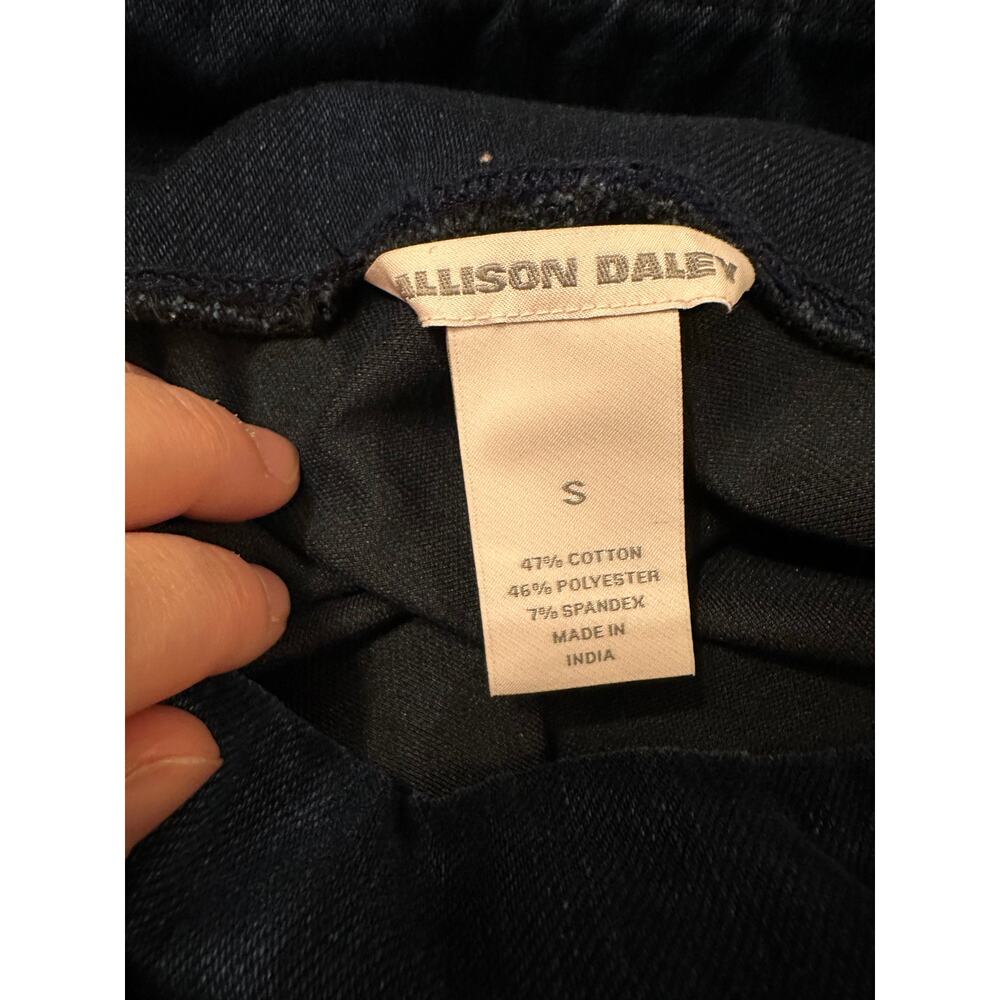 Allison Daley Women's Navy Blue High Rise Elastic Waist Jeggings Jeans Small NWT - Picture 3 of 4